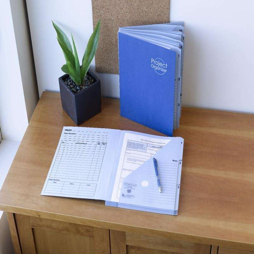 Smead 10-Pocket Project Organizer, Letter Size, Navy Blue (89200)