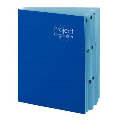 Smead 10-Pocket Project Organizer, Letter, Navy Blue
