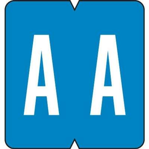 GBS Alpha Labels, 8850-Series, 1 5/16 H x 1 1/4 W, Letter A, Blue, 550/Roll, 91321