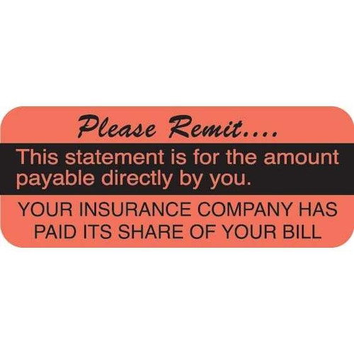 Billing/Collection Labels, Please Remit, 250/Box (A1027)