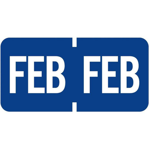 Tab Products Month Labels February Dark Blue A1279-FEB