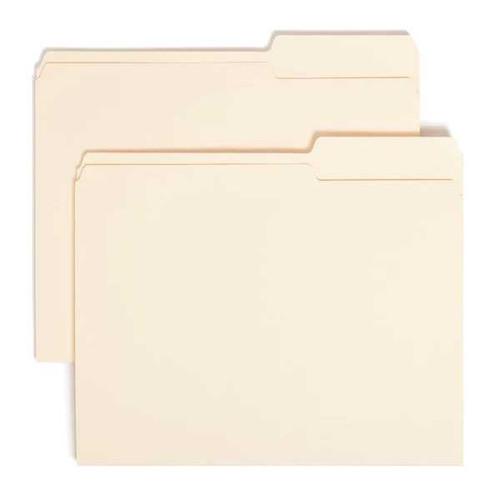 Smead File Folder, 2/5-Cut Tab Right Position, Letter, Manila (10385)