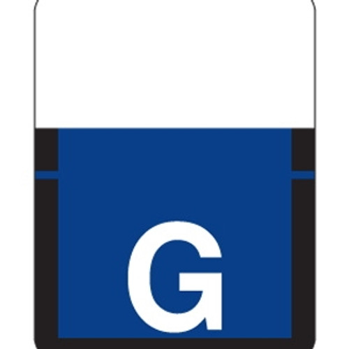 Tab Products Alpha Labels, 1307-Series, 1 H x 3/4 W, Letter G, Dk Blue, 500/Roll (A1307-G-T3)