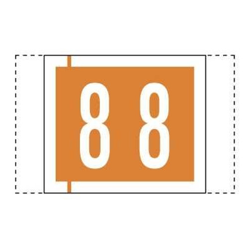 Col R Tab 11000 Label Number 8 500/Roll