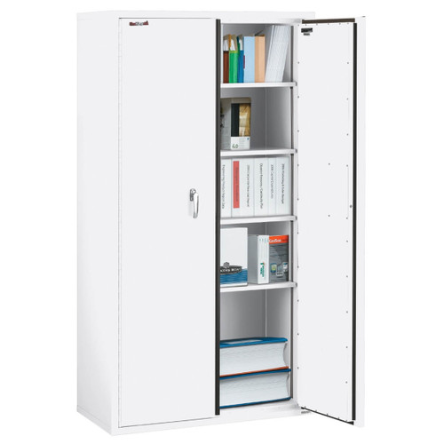 FireKing Fire-Rated 72" Storage Cabinet, 4 Shelves
