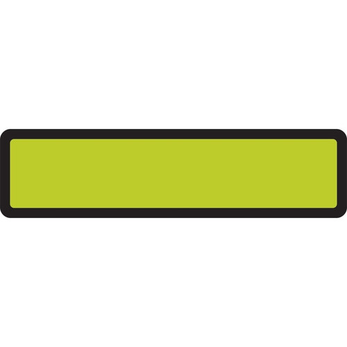 Spine Labels for Binders, Chartreuse, 1 3/8H x 5 3/8 W, Removeable, 200/Roll - DR3902