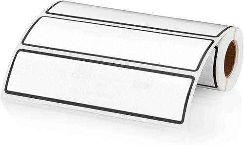 Binder Spine Labels, 1 3/8 H x 5 3/8 W, Blank, White, 200/Roll
