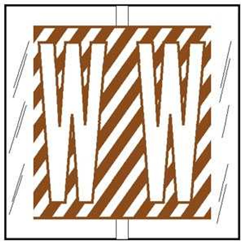 Col R Tab 12123 Label Letter W 500/Roll