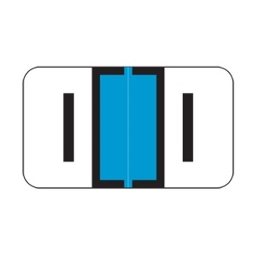 Jeter Alpha Labels, 2800-Series, 15/16 H x 1 5/8 W, Letter I, Lt Blue, 500/Roll, JEAM-I