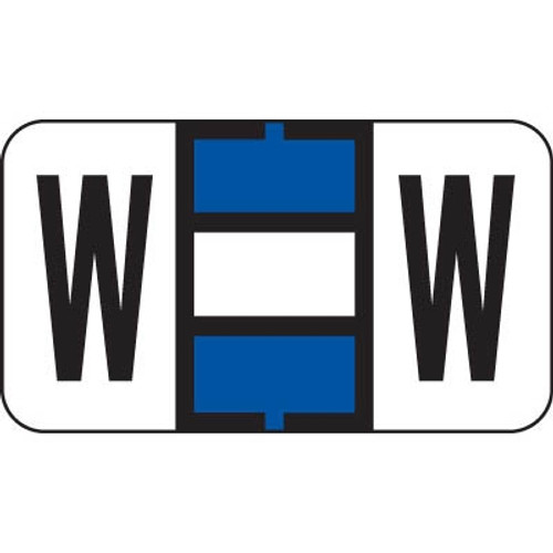Jeter 7200 Series Labels Letter W 240/Ringbook Pack