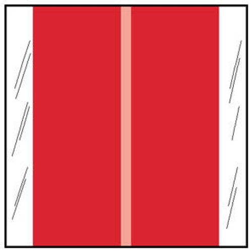 Col R Tab 11600 Series Designation Label Red 500/Roll