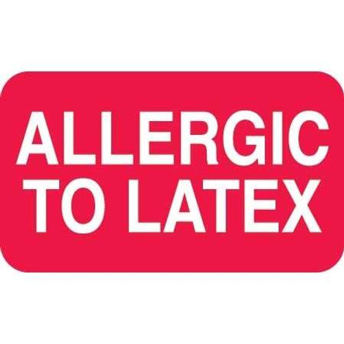 Allergic To Latex Label MAP6260
