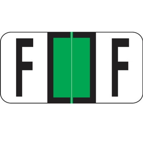 Reynolds & Reynolds Alpha Label, Letter F