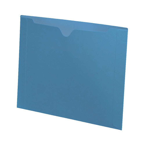 End Tab File Jackets, Letter Size, Dental Style, 11pt Blue, 50/Box (S-9076-BLU)