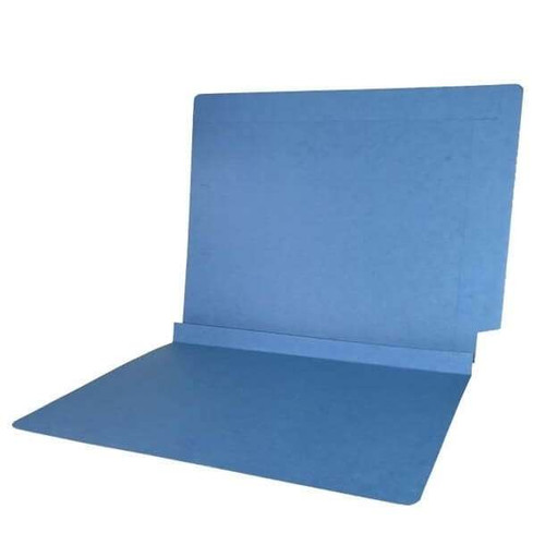 Colored End Tab Folders, 1-1/2 Expansion, Letter Size, Blue, 50/Bx