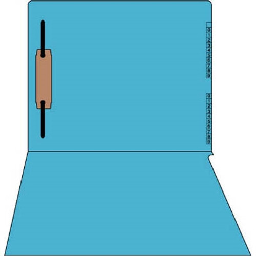 Kardex Sem-Scan Numeric, Blue One Fastener ,11pt, Letter Size, 1 Fastener, 50/Box