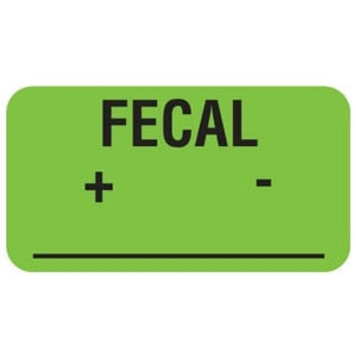 Fecal Label, 1-5/8 x 7/8, 560/RL (V-AN617)