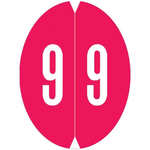 VRE GBS 8857 Label Number 9 (500/Roll)