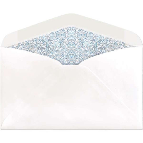 #6-1/4 Regular Envelopes (3-1/2 x 6) 24lb White w/ Security Tint 500/Bx