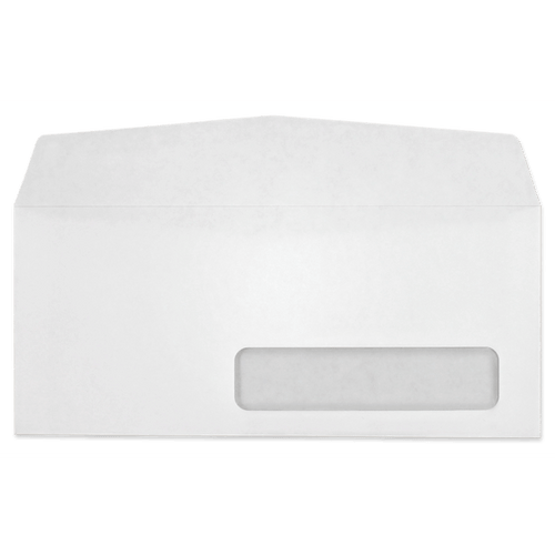 #10 Window Envelopes (4 1/8 x 9 1/2) 24lb White, Side Seam, Digi-Clear Window G, 500/BX