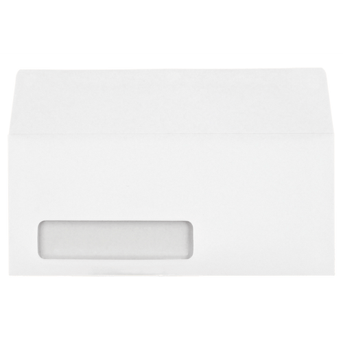 #10 Window Envelopes (4 1/8 x 9 1/2) 24lb White, Side Seam, Digi-Clear Window C, Wallet Flap Extended, 500/BX