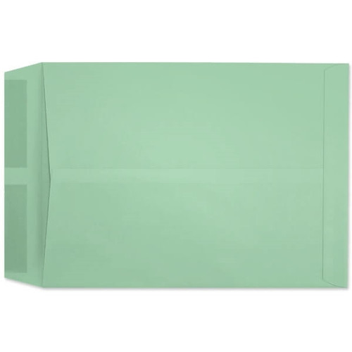 10 x 13 Green Prism open end catalog envelope, 28 lb pastel colored sulphite paper, no window, carton of 500