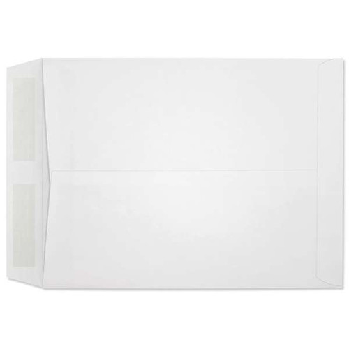 10 x 13 Western Sulphite white catalog envelope, 28 lb open end envelope with remoistening seal, carton of 500