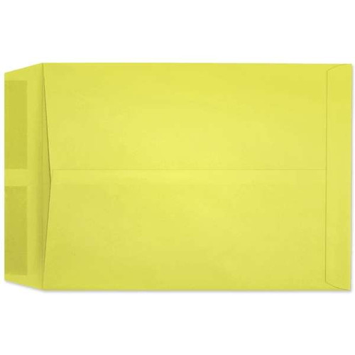 10 x 13 Lemon Starburst open end catalog envelope, 28 lb brightly colored sulphite paper, no window, carton of 500