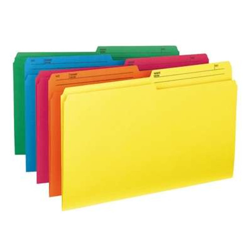 Smead Colored File Folders with Reversible Tab (15391)