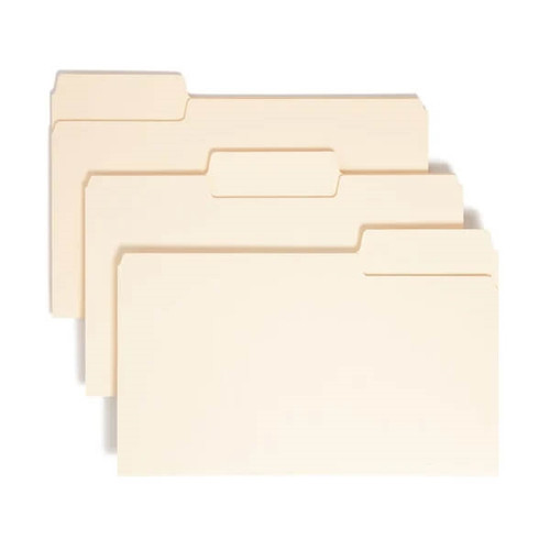 Smead SuperTab Heavyweight File Folder, Legal, Manila, 50/Box (15401)