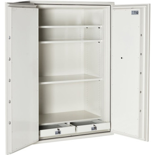 Phoenix 1903 Fireproof Safe with Digital Lock, interior view showcasing adjustable shelves and spacious storage