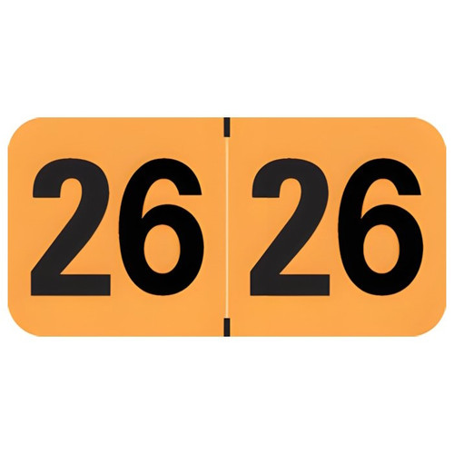 2026 Medical Arts Press MAYM Year Label – Orange with Black Text