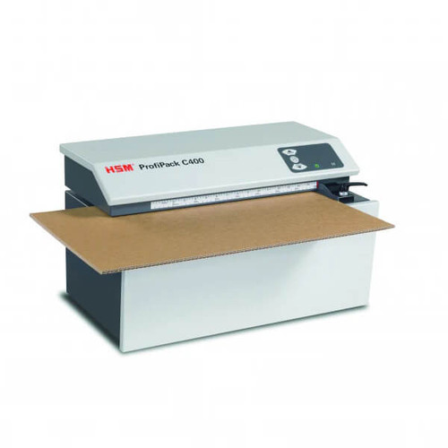 HSM ProfiPack C400 Shredding Cardboard – In Use View