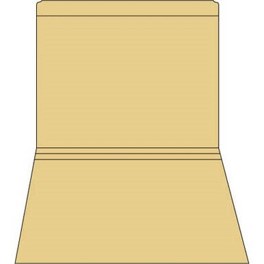 Buff/Tan straight-cut letter size file folder with reinforced top tab, 11-point stock, no fasteners