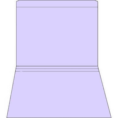 Lavender straight-cut letter size file folder with reinforced top tab, 11-point stock, no fasteners
