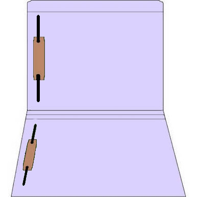 Lavender Straight-Cut File Folders, Letter Size, Reinforced Tab, 2 Fasteners (Positions 1 & 3), 50/Box