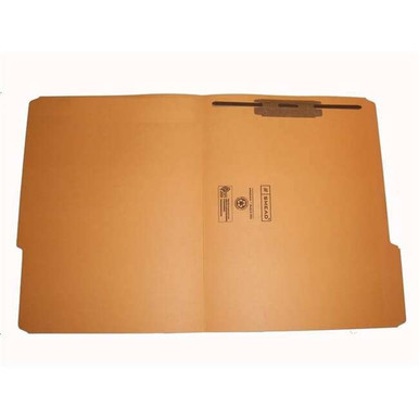 Smead 17234F1 goldenrod legal size file folders with reinforced 1/3-cut top tabs, 1 fastener (position 1) 50 per box
