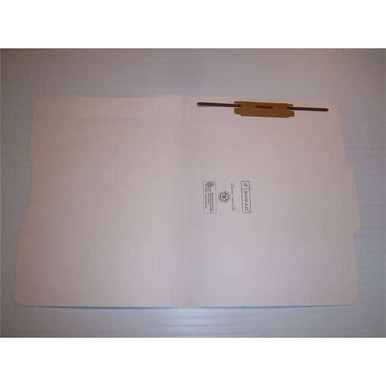 Smead 17834F1 white legal size file folders with reinforced 1/3-cut top tabs, 1 fastener (position 1) 50 per box