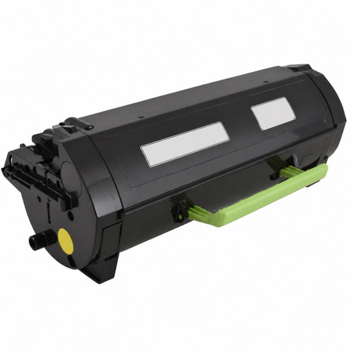 Remanufactured Lexmark 56F1H00 black toner cartridge replacement WB-LMS321XR with green pull handle
