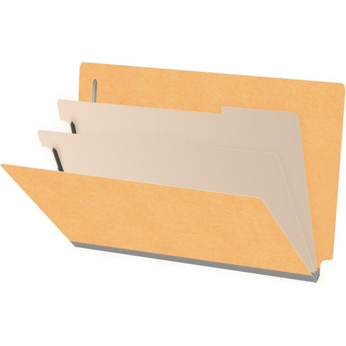 Heavy Duty Top Tab Classification Folders, Legal Size 18 Pt Stock with 2 Dividers and 2" Tyvek Expansion, 2 Fasteners Pos 1 & 3