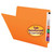 Smead End Tab Folders, Letter Size, 11pt, 2-Ply, No Fastener, Orange, 100/Box