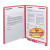 Smead End Tab Folders, Letter Size, 11pt, 2-Ply, Two Fastners [F13], Red, 50/Box
