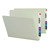 Smead End Tab Pressboard Folders, Letter Size, 2" Expansion, Gray/Green, 25/Box