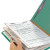 Smead End Tab Classification Folders, 2 Dividers, Letter Size, Recycled Pressboard, Green, 10/Box