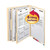 Smead End Tab Classification Folders, Letter Size, 2 Dividers, 18pt Manila, 10/Box