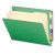 Smead End Tab Classification Folders, 2 Dividers, Letter Size, 14pt, Green, 10/Box
