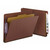 Smead End Tab Classification Folders, 1 Divider, Letter Size, Red, 10/Box