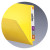 Smead End Tab Folders, Legal Size, 11pt, 2-Ply, No Fastener, Yellow, 100/Box