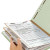Smead End Tab Classification Folders, 2 Dividers, Legal Size, Recycled Pressboard, Gray/Green, 10/Box