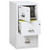FireKing Safe-In-A-File cabinet, 3 drawer legal size, 31 inch deep, arctic white finish, fireproof safe and drawer open